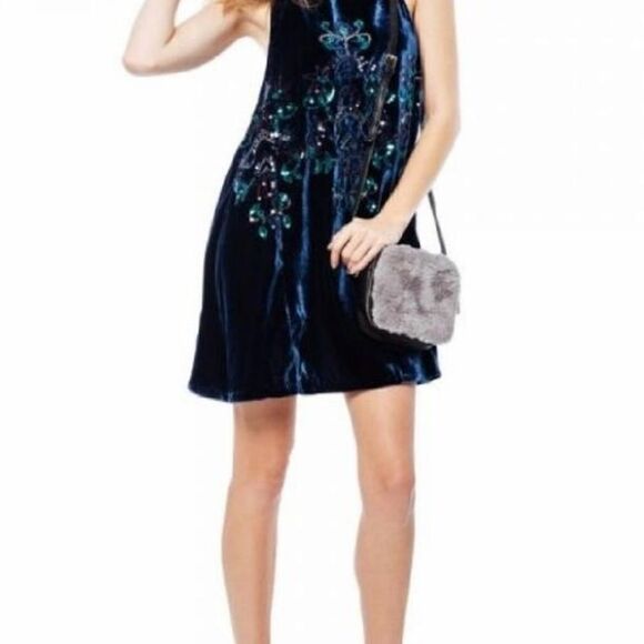 Free People Velvet Swing Dress - Picture 3 of 8